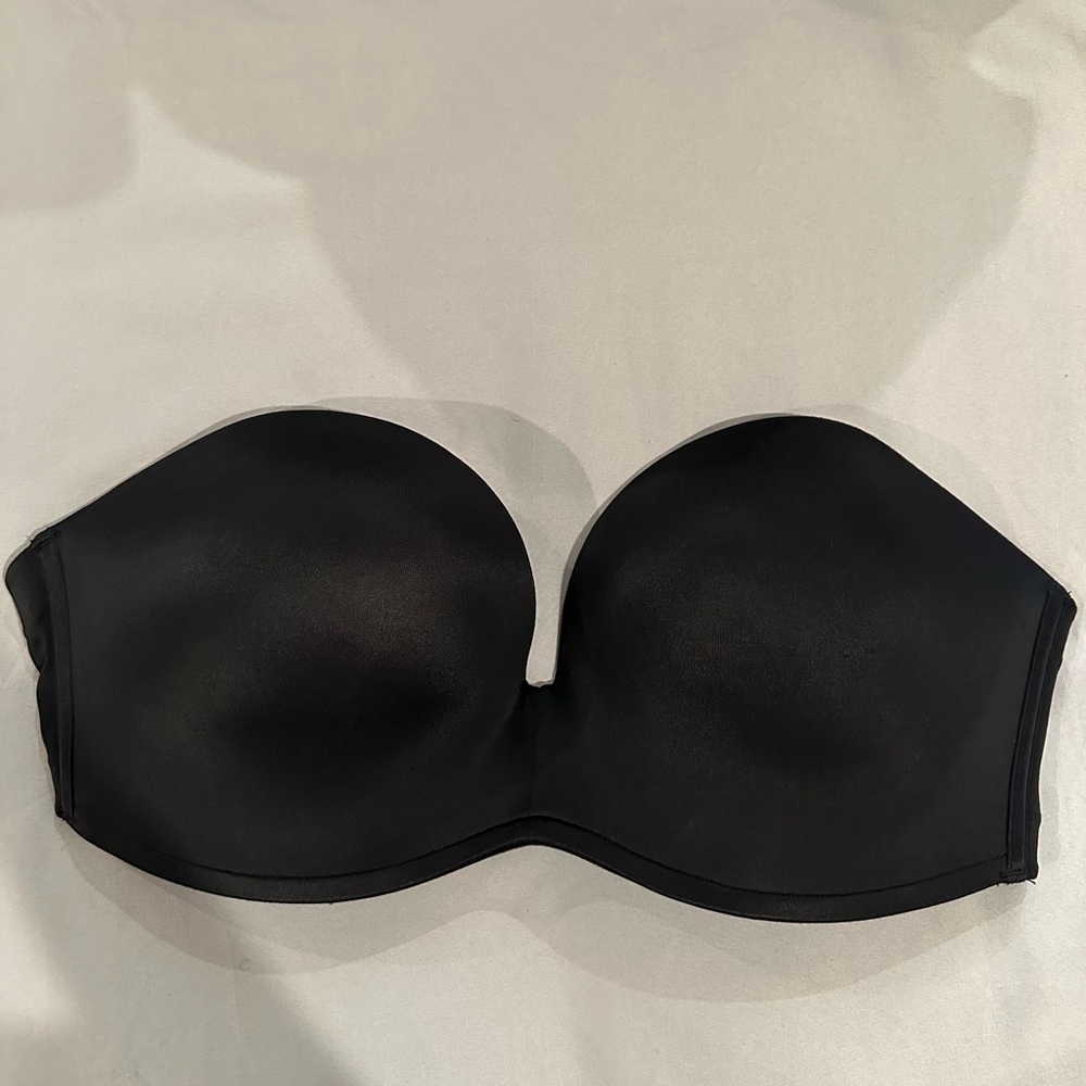Delimira black push-up strapless bra 36 E